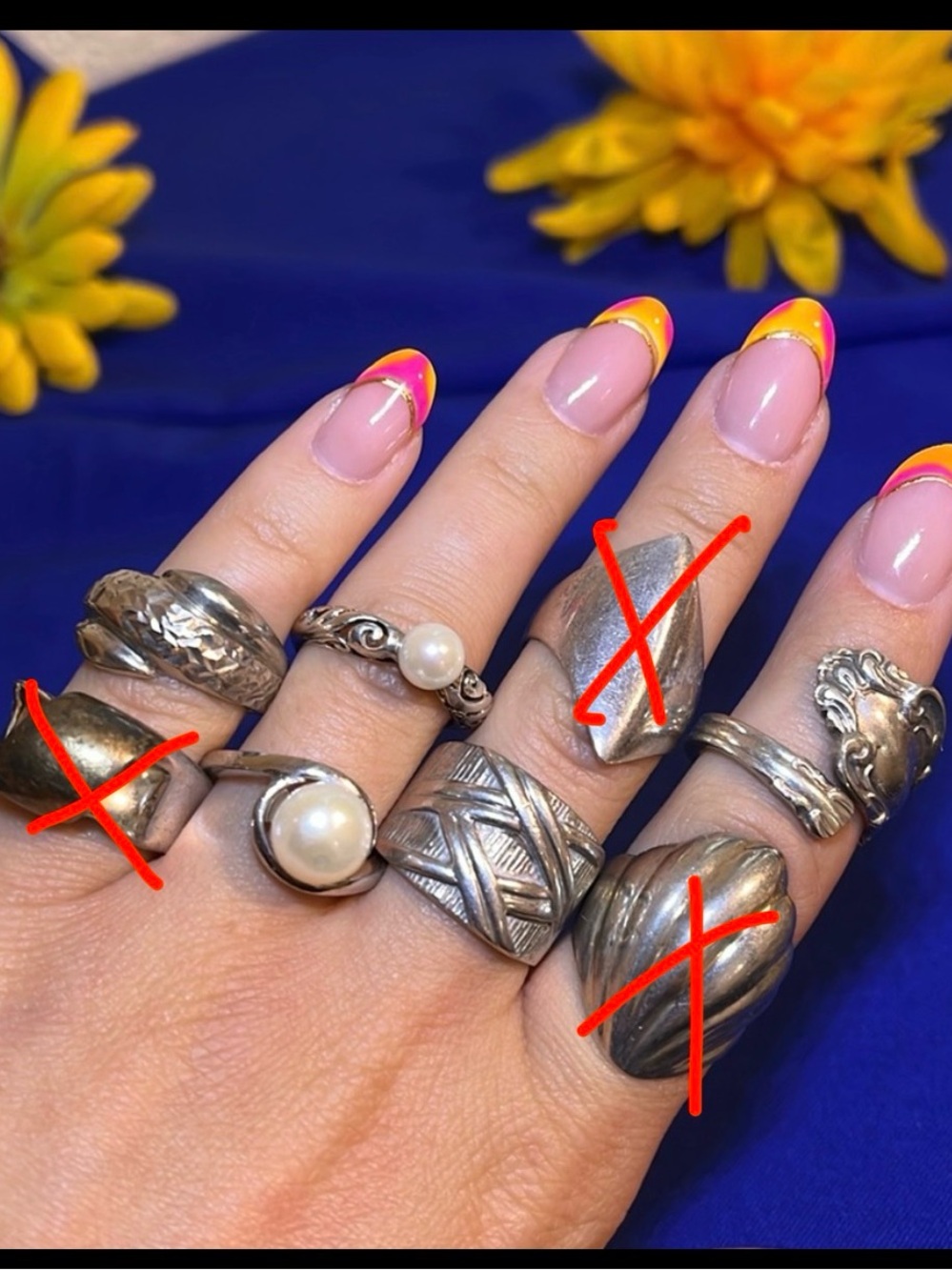 Silver rings